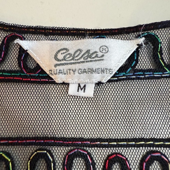 Celsa Embroidered Sheer Jacket Duster. NWOT, size Medium - Picture 7 of 7